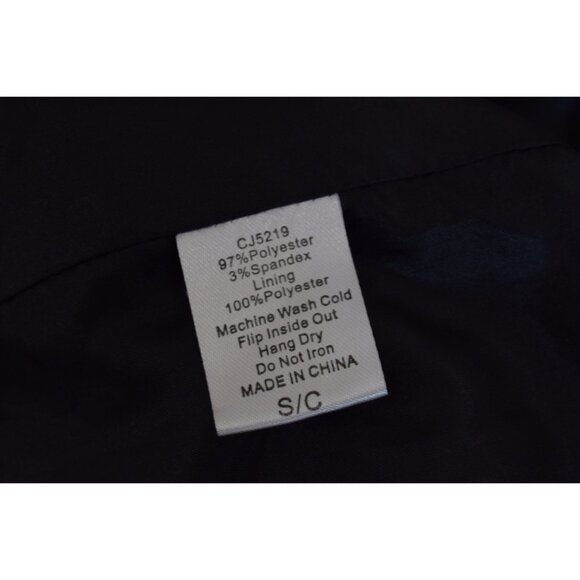 Vintage 90s Tan/Black Crop Poly/Spandex Jacket size S - Picture 7 of 10